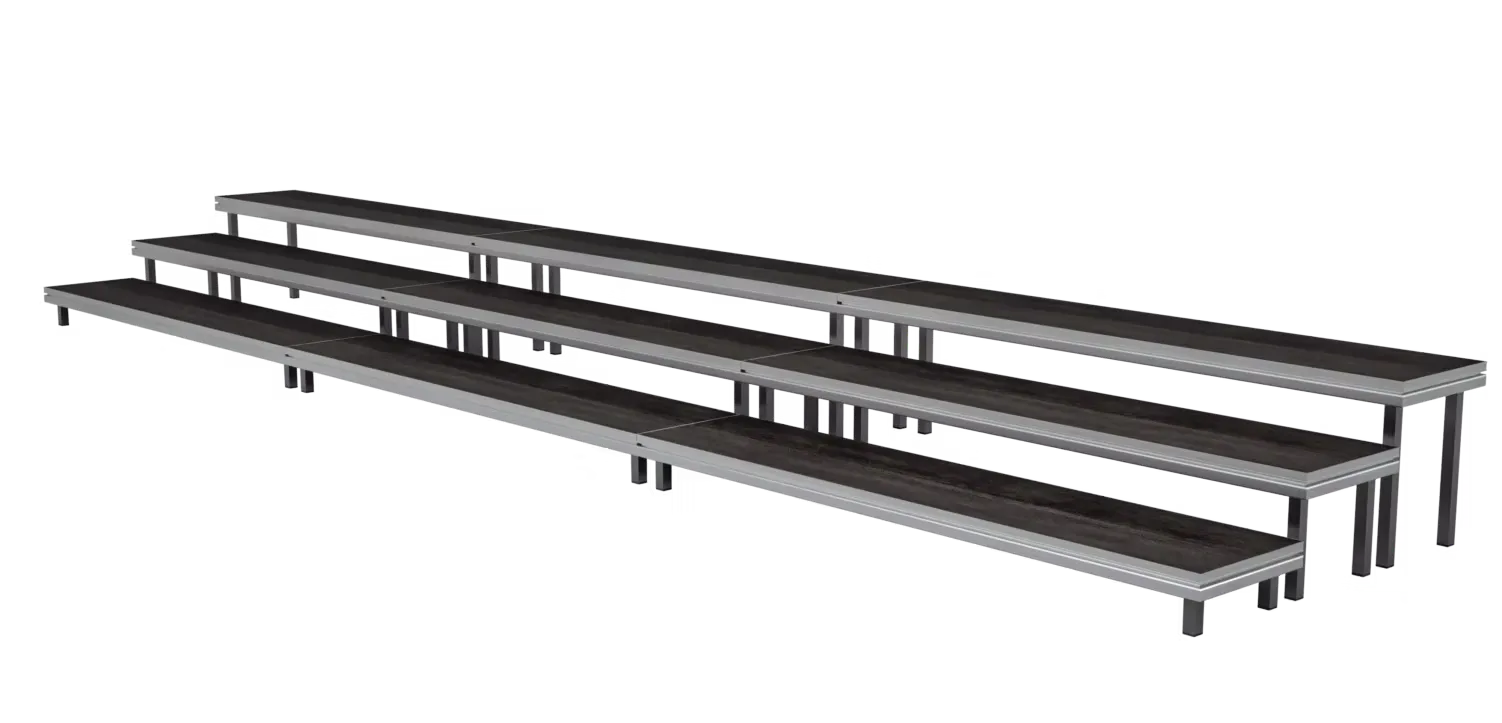 Pilot choir riser — joined, multiple rows